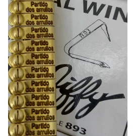 100 Placa Jiffy Y 100 Anillos Bronce Gallo Con Grabado Láser Bronce