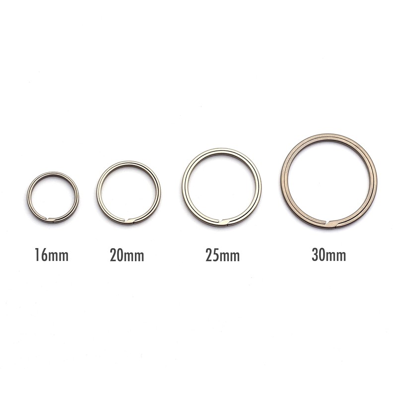 TUNUKE Ti Titanium Ring, Keychain, Key Ring, Key Hook, Carabiner,