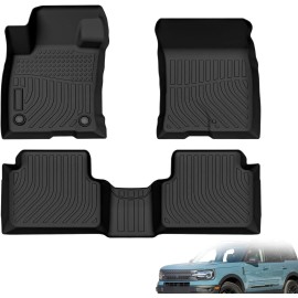 NB-Autos For 2022-2025 Maverick 2021-2025 Ford Bronco Sport Floor Mats All Weather 3D TPE