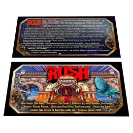 Stern Rush Premium Pinball Custom Apron Information and Instruction Cards
