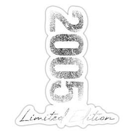 Spreadshirt 2005 19th Birthday Limited Edition 2024 Used Look Vintage Sticker, max. 10 x 10 cm, 10 x 10 cm, Glossy White