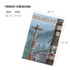 Lantern Press 1000 Piece Jigsaw Puzzle, Ucluelet, BC, Canada, Totem