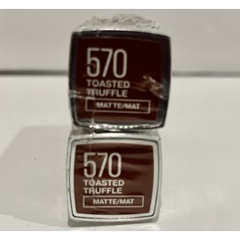 Maybelline New York Lot of 2 - Maybelline Color Sensational Lipstick 570 Toasted Truffle MATTE