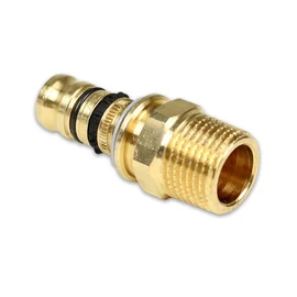 GEBERIT Mepla Press Gunmetal Transition with Male Thread [16 x 2.25 mm - 1/2 Inch], Contour G