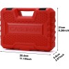 CASOMAN 1/4 Inch Drive Master Impact Socket Set, 50-Piece, 6-Point,