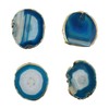 Wealrit 4 Pcs Agate Knobs Brass Cabinet Drawer Knobs Home