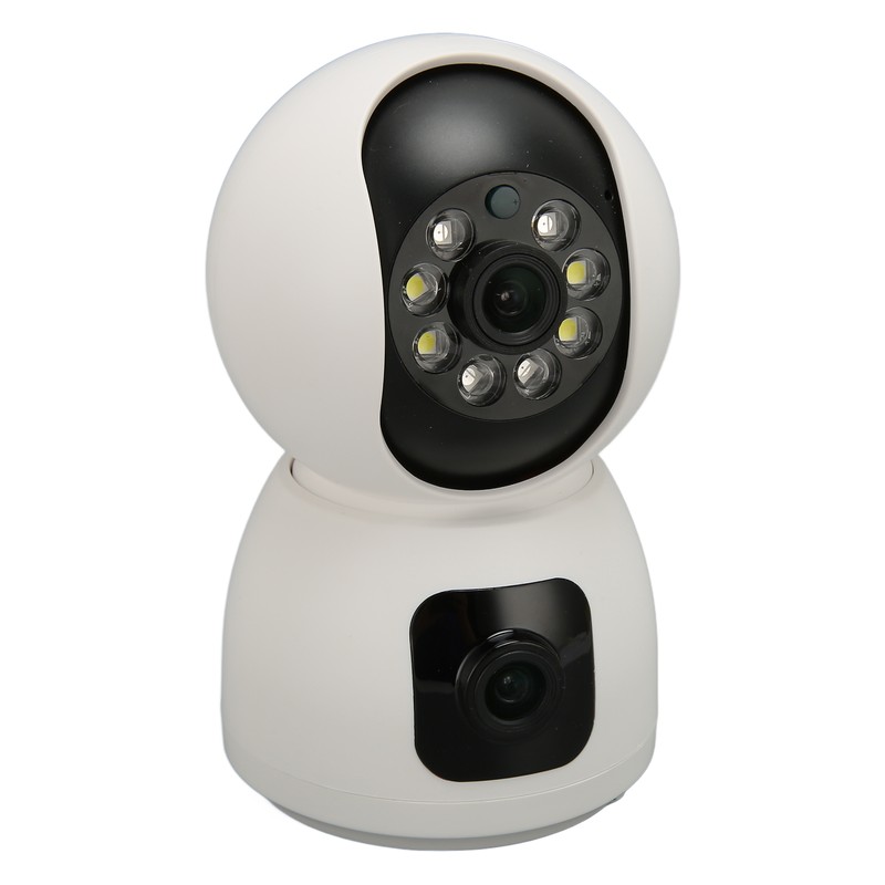 Security Camera 2K 4MP Dual Lens 2.4G Mobile App 360°