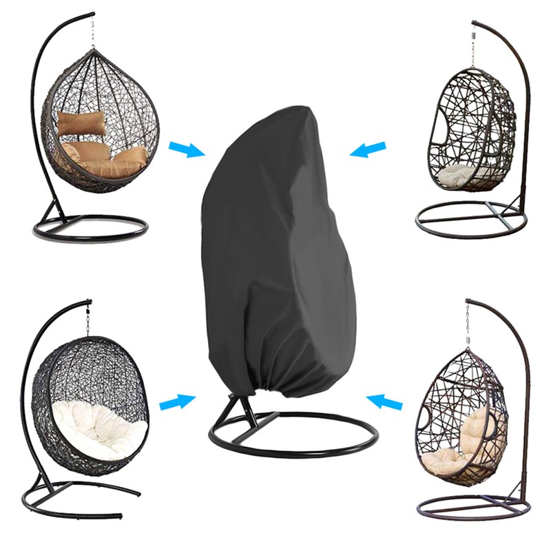 Outdoor Swing Hanging Chair Dustproof Waterproof Protection Cover with Zipper