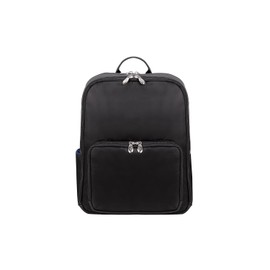 McKlein 15" Nylon Dual-Compartment, Laptop & Tablet Backpack- TRANSPORTER- Black