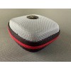KZ IEM/Earphone Protective Carrying Case, Red and Silver