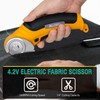 VLOXO Cordless Electric Scissors, AT001 Rotary Cutter for Fabric with