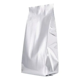 Bolsa Fuelles Metálica Plata 500g Cválvula Para Café 100pz