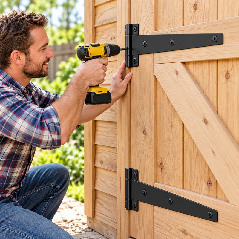 Heavy Duty Shed & Barn Door Hinges – Sturdy Iron