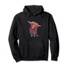 HiGHLaND CoW PRiNT ANiMaL PRiNT ' BoLLY ' Pullover Hoodie