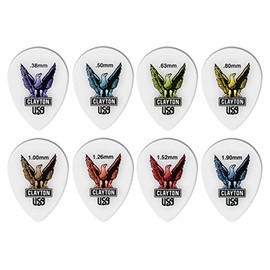 Clayton Picks ST152/12 Acetal Guitar Picks (Choice of gauges 0.38mm - 1.90mm)