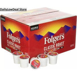 Folgers Classic Roast Coffee Medium Roast 12 OR 100 K-Cups, FRESH!! - 1 K-Cup ONLY