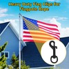 6pcs Flag Clips Swivel Snap Hooks 2.7 Inch Flag Pole
