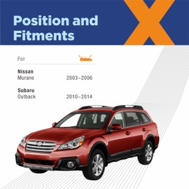 ICEXSNOW® Silicone Windshield Wiper Blades Replacement for 2003 2004 2005 2006 Nissan Murano/2010-2014 Subaru Outback (Pack of 3) Automotive Replacement Windshield Wiper Blades,26"+19"+14"(B)