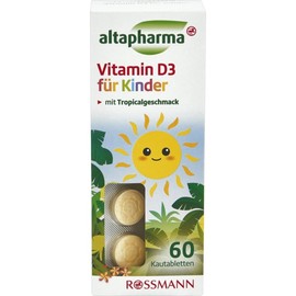 로스만 알타파마 altapharma 어린이 츄어블 비타민D3, 60정 Rossmann Altapharma Children's Chewable Vitamin D3, 60 Tablets