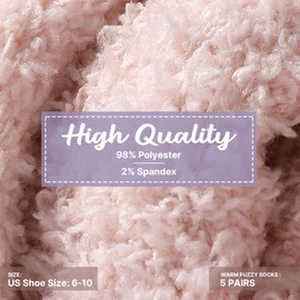 Premillow Womens Fuzzy Socks Fluffy Socks Women Winter Cozy Socks Warm Slipper Socks Home Sleeping Socks for Women