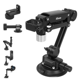 Osmo Pocket 3 Car Mount，4-Inch Vacuum Suction Cup, Double Spring and Hydraulic Damping，Car Camera Mountfor DJI Osmo Pocket 3/for Gopro Hero13/For Insta360 X4, with Storage Bag