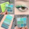 9 Colours Eyeshadow Palette - Avocado Green Eyeshadow Theme, Matte