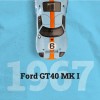 Ford Gt40 Mk I 1967 Auto A Escala 1:43 Coleccionable