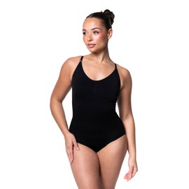 HeyShape Snatched Women's Shapewear Bodysuit Tummy Control Body Shaper - Seamless Sculpting Waist Body Suit - Black L