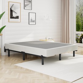 Awesofurni King Size Bed Frame, 7 Inch Basics Metal Bed Frame, Heavy Duty 9-Leg Base for Box Spring and Mattress, Noise-Free, Easy Assembly, Black