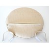 Denver Dining Handmade Wicker Side Chair with Cream Cushion Natural