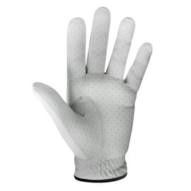 Powerbilt TPS Cabretta Tour Golf Glove - Mens LH Large, White(Large, Worn on Left Hand)