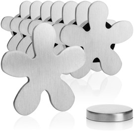 com-four® 8x tablecloth weights - tablecloth weights made of stainless steel - magnetic tablecloth clip - approx. 45 g