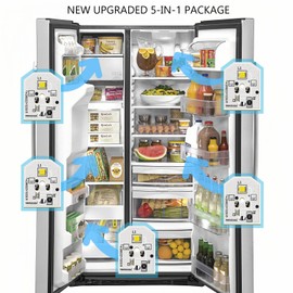 New Upgraded WR55X11132 Refrigerator LED Light WR55X25754 for GE LED Refrigerator Light Bulb Assembly Replacement PS4704284 AP5646375 3033142 EAP12172918 WR55X30602 WR55X26486, Waterproof 5PCS