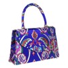Girly Handbags Ladies Baroque Flower Clutch Bag, royal