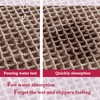 ZALL Tan Waffle Bath Mat,Super Absorbent Non Slip Bathroom Rug,Brown