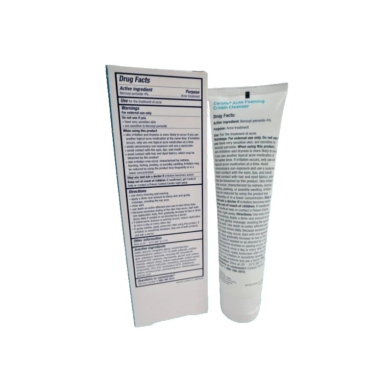 CERAVE ACNE FOAMING CREAM CLEANSER 5 OZ BOXED EXP: 2027