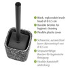 Terrazzo Toilet Brush Set Black