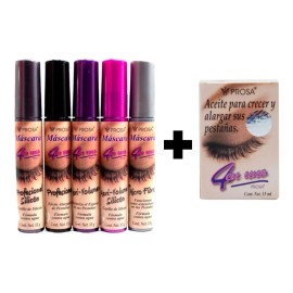 Prosa Kit  5 Rímel Prosa(uno De Cada Modelo)+ Aceite Para Pestañas
