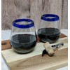 Dos Sueños Hand Blown Mexican Stemless Wine Glasses - Set