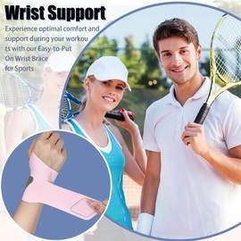 Wrist Brace for Tennis - Arm Brace Wrist Splint Guard Sports Strap - Breathable Fitness Relief Support, Injuries Prevention for Basketball, Tennis, Cycling