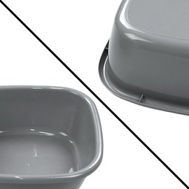 Begale 10 Quart Wash Basin, Set of 4 (Gray)