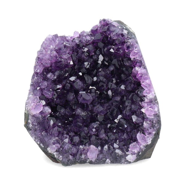 Deep Purple Project 1 Lb Quartz Crystal Cluster Raw Amethyst Stone Plus: Gift WRAP Box Included, for Housewarming