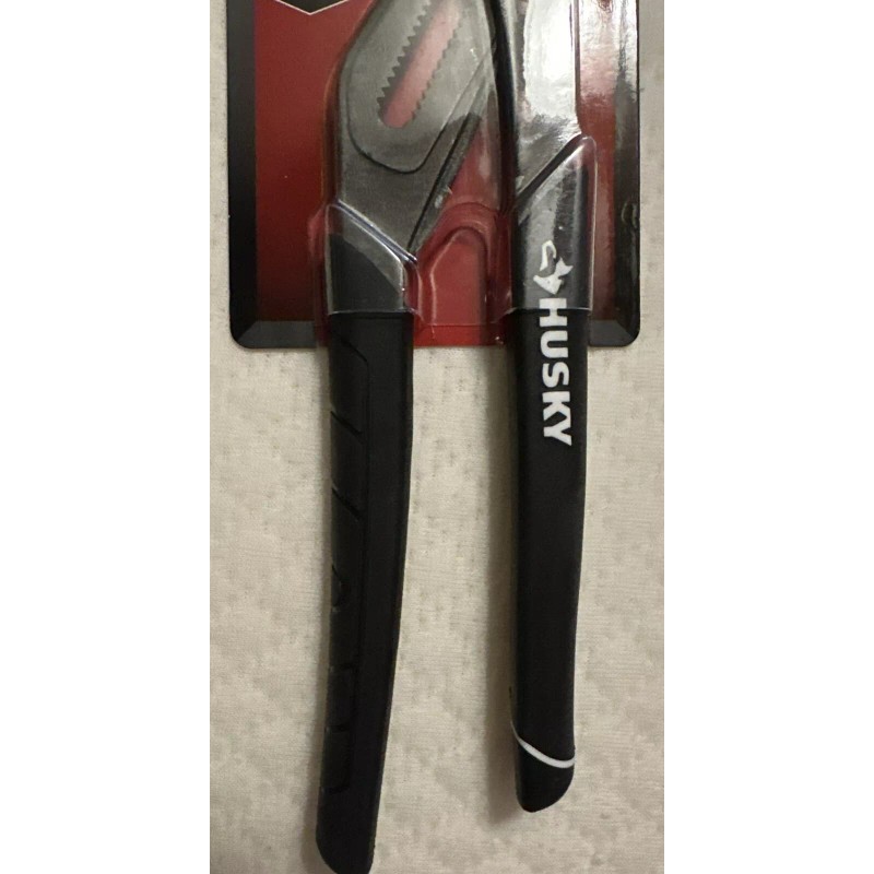 Husky 10 in. Quick Adjust Curved Jaw Groove Joint Pliers