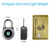Fingerprint Padlock, Bluetooth Lock, Mobile APP, MEGAFEIS Smart Padlock with