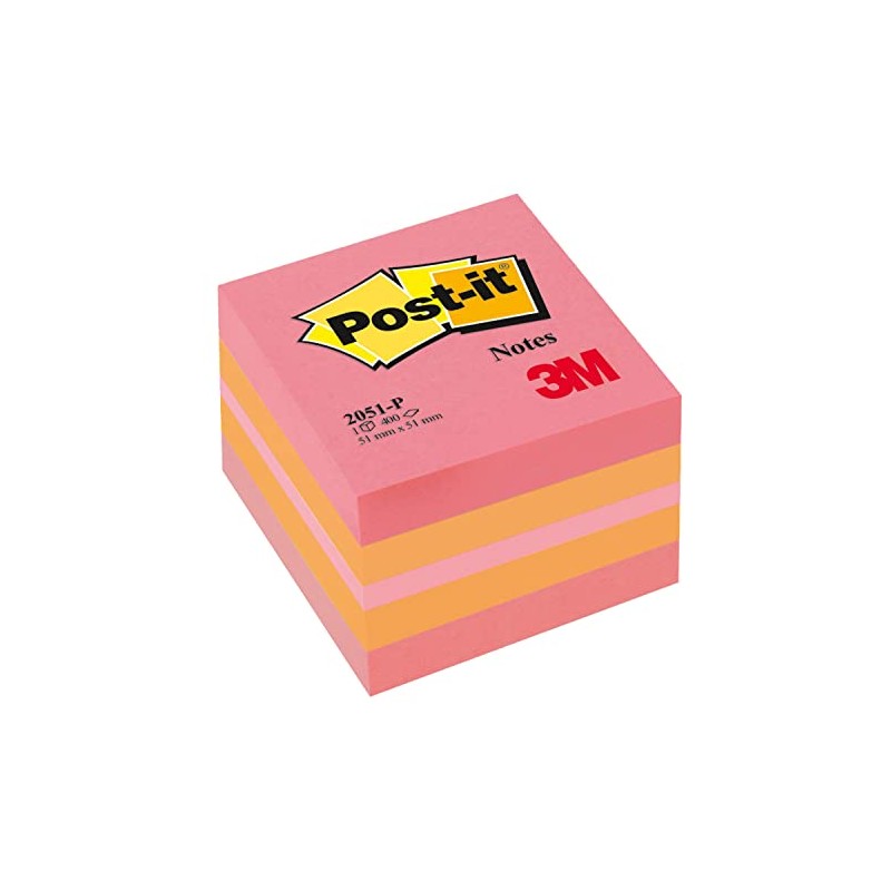 Post-it 2051-P Mini Sticky Note Cube 51 x 51 mm