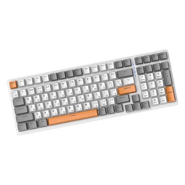predolo Russian Mechanical Gaming Keyboard 100 Keys, Ergonomics,RGB, Backlit, USB