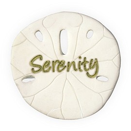 AngelStar Serenity Sentiment Sand Dollar, 1-1/2 Inch, 10167, 1-1/4"
