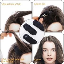 6 Pcs Volume Hair Styling Set - Puff Head Cushions, Braid Tools, Invisible Bump Up Combs, Sponge Buns, and Accessories for Women