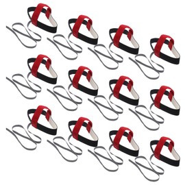 MECCANIXITY 12pcs ESD Anti Static Foot Heel Straps Anti Static Wrist Strap Band Adjustable for Grounding Removing Static Black Red