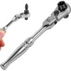 Fizocosisto Ratchet Handle, Chrome Vanadium Steel 2 in 1 Multifunctional